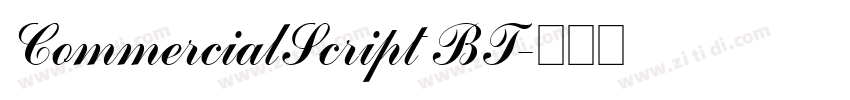 CommercialScript BT字体转换